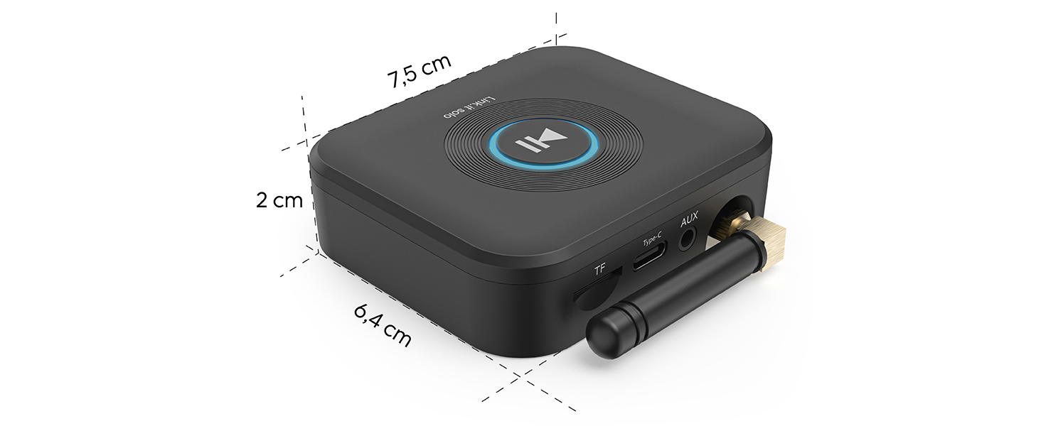 Bluetooth-адаптер Hama для стереосистем та колонок, приймач аудіосигналу для модернізації звукової системи