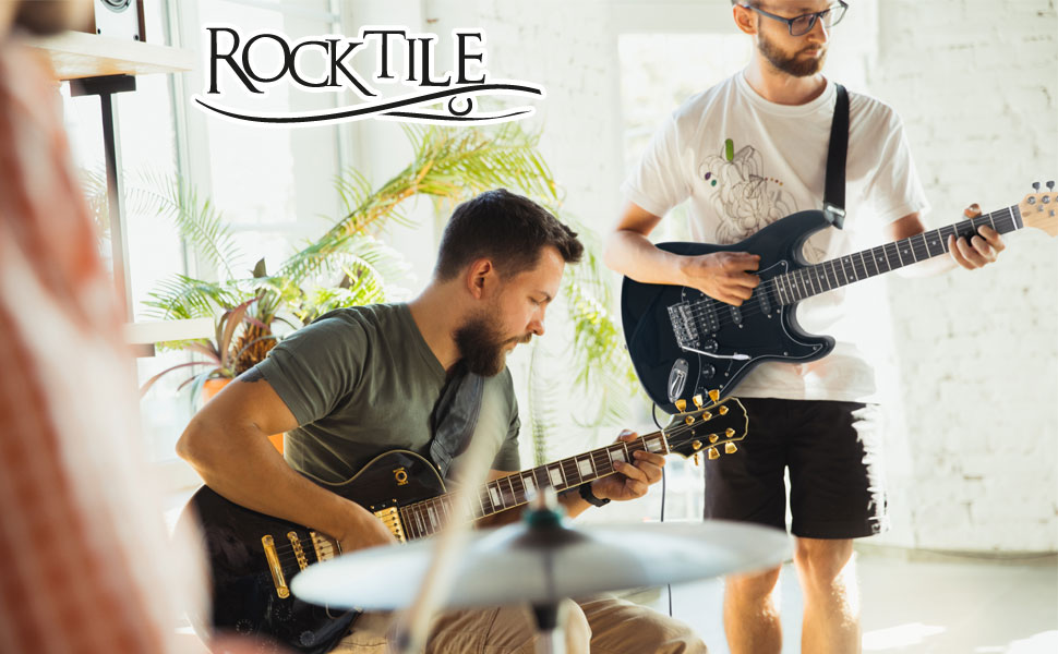 Електрогітара Rocktile Banger's Power Pack Комплект (підсилювач, чохол, кабель, ремінь, медіатори, тремоло, запасні струни, навчальний матеріал з CD/DVD)