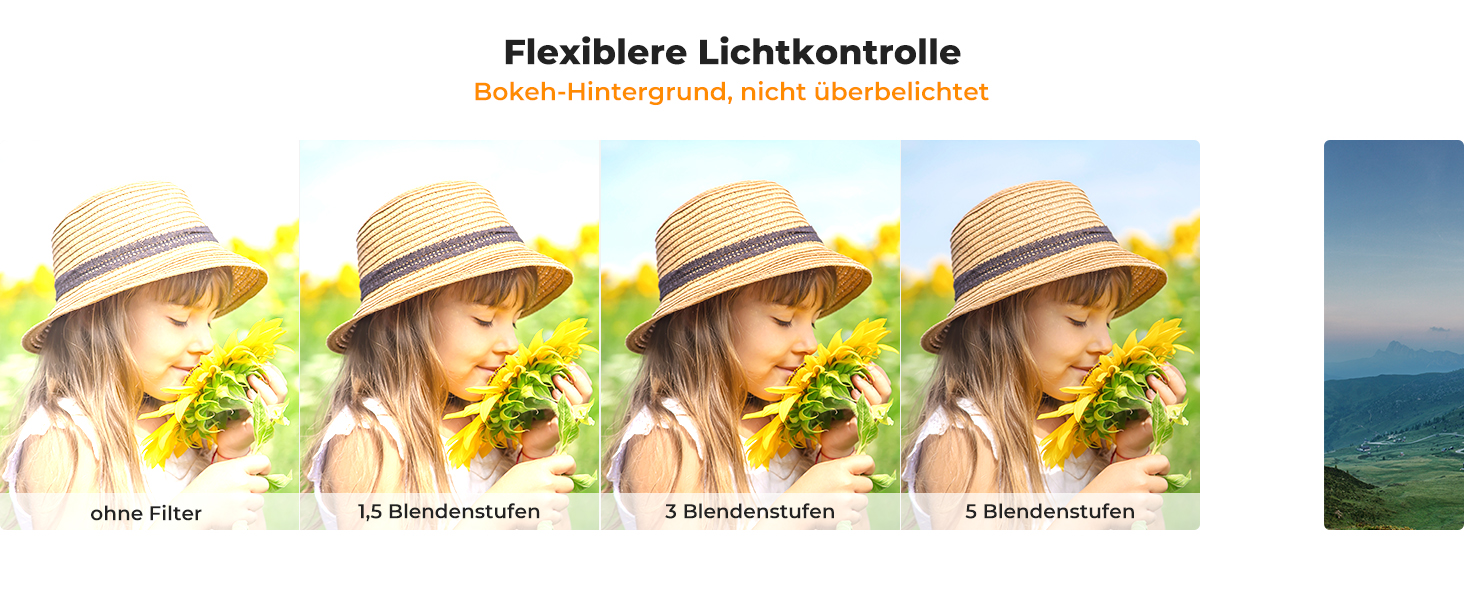 Фільтр ND K&F Concept Variabler 67mm ND3-ND1000 (змінний, 1.5-10 ступенів затемнення, Nano-Dazzle)