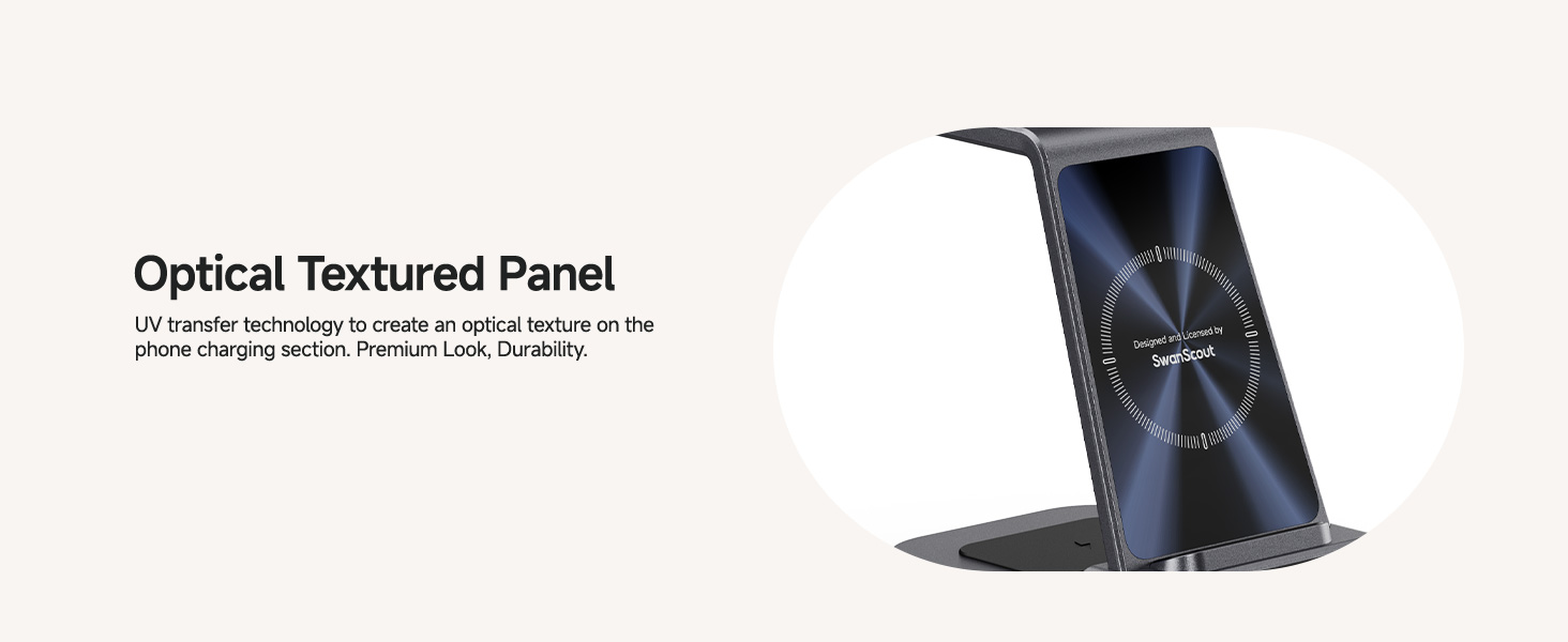 Бездротова зарядна станція 3-в-1 для Garmin Vivoactive/Venu/Forerunner/Instinct/Fenix/Epix 2, Samsung S25/S24, iPhone, AirPods, Galaxy Buds3