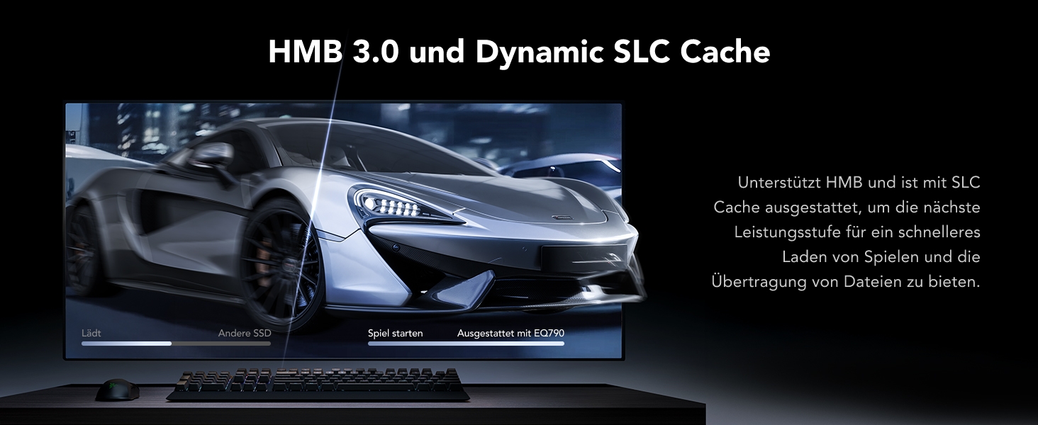 Lexar EQ790 2TB SSD M.2 PCIe Gen4x4 NVMe 1.4 - Внутрішній SSD для PS5 та ПК, 7000 МБ/с (читання), 5000 МБ/с (запис)