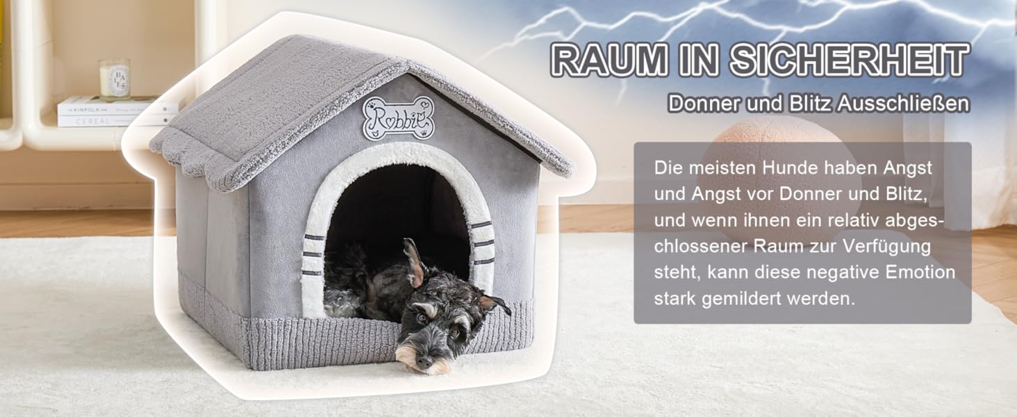 Будка для собак Jiupety, XL, 51x46x46 см, сіра - затишна лежанка для собак вагою 7-14 кг