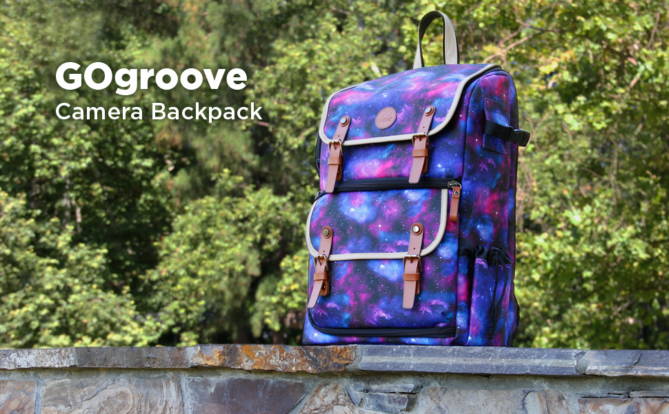 Рюкзак для камери GoProve: DSLR рюкзак для подорожей, з місцем для камери, аксесуарів, ноутбука та штатива, вологостійкий, (Galaxis)