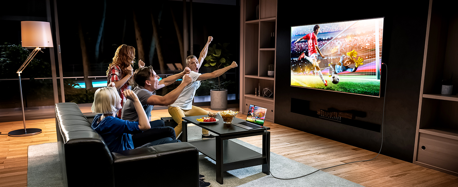 Кабель HDMI JSAUX 8K 3 метри (2 шт.) | 48Gbps, 8K@60Hz, 4K@120Hz, HDR10+, eARC, HDCP 2.2/2.3, Dolby Vision, сумісний з PS5, PS4, UHD TV, монітором - Червоний