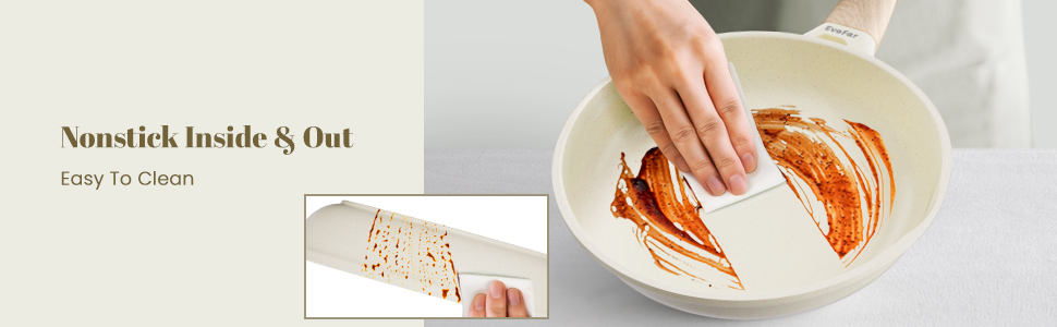 Керамічна сковорода 24 см з антипригарним покриттям, для індукційних плит, ідеальна для омлетів та смаження