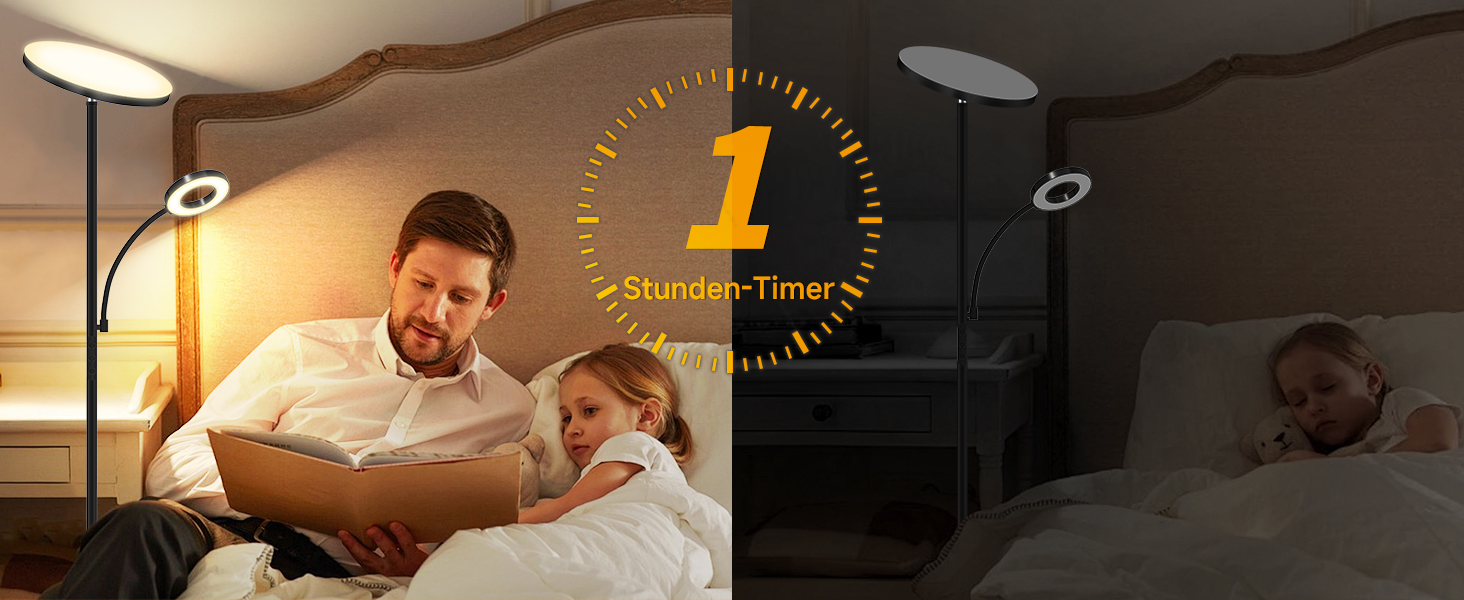 LED торшер, 42W, 16 мільйонів кольорів RGBCW, WiFi, Smart, двосторонній, для вітальні, сумісний з Alexa/Google Home, синхронізація з музикою, плавне регулювання яскравості, торшер для спальні