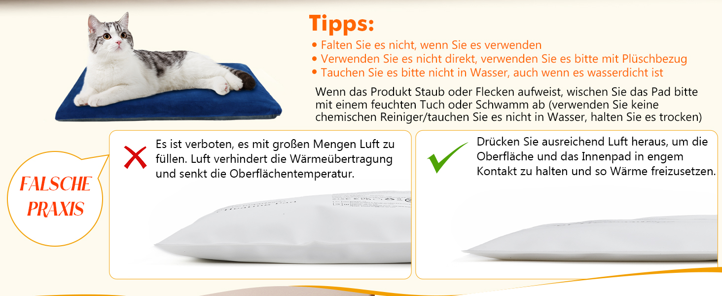 Електричний килимок для домашніх тварин Pecute - зі стабільною температурою, 40x50 см