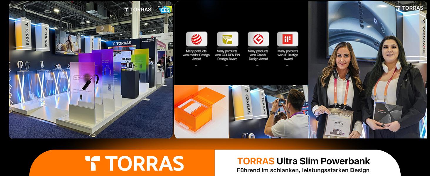 Powerbank TORRAS MiniMag Ultra Slim для iPhone 17 Pro Max, 5000mAh, MagSafe, USB-C, бездротова, сірий титан