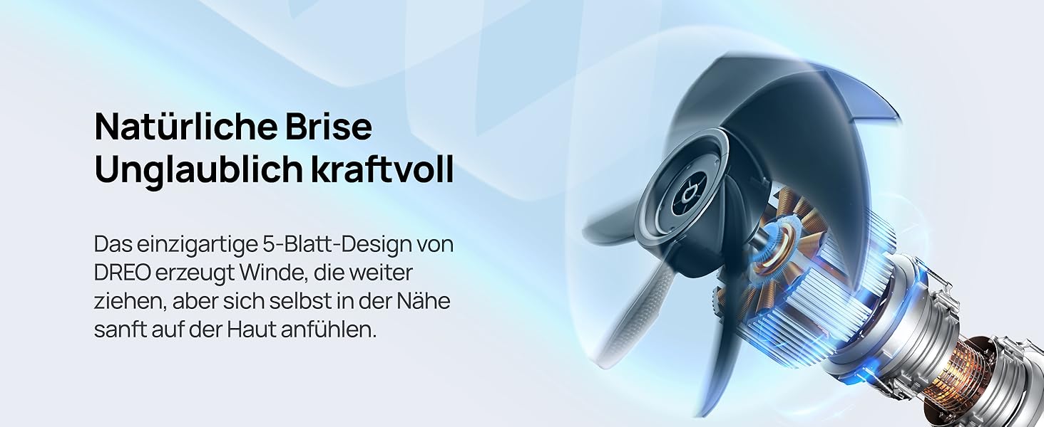 Dreo PolyFan 513S: Тихий розумний вентилятор з широким охопленням та 6 режимами