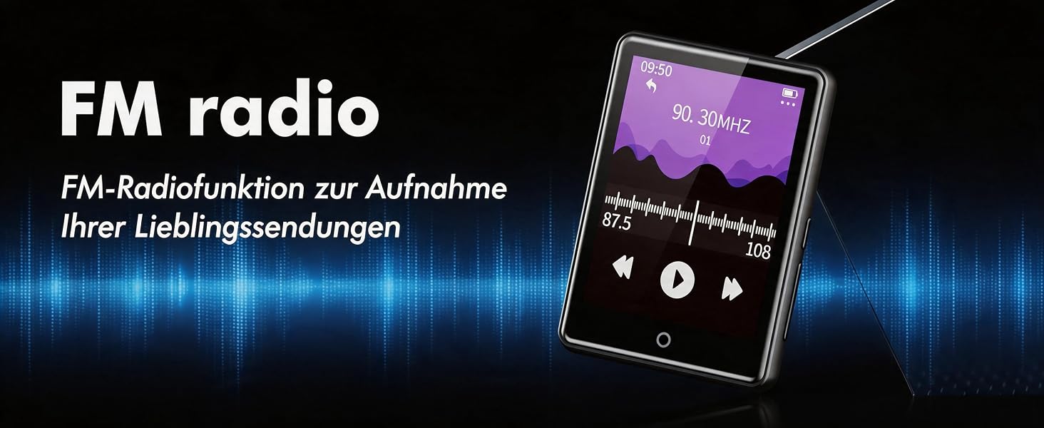 Дитячий MP3-плеєр з Bluetooth 5.3 та динаміком, 2.8