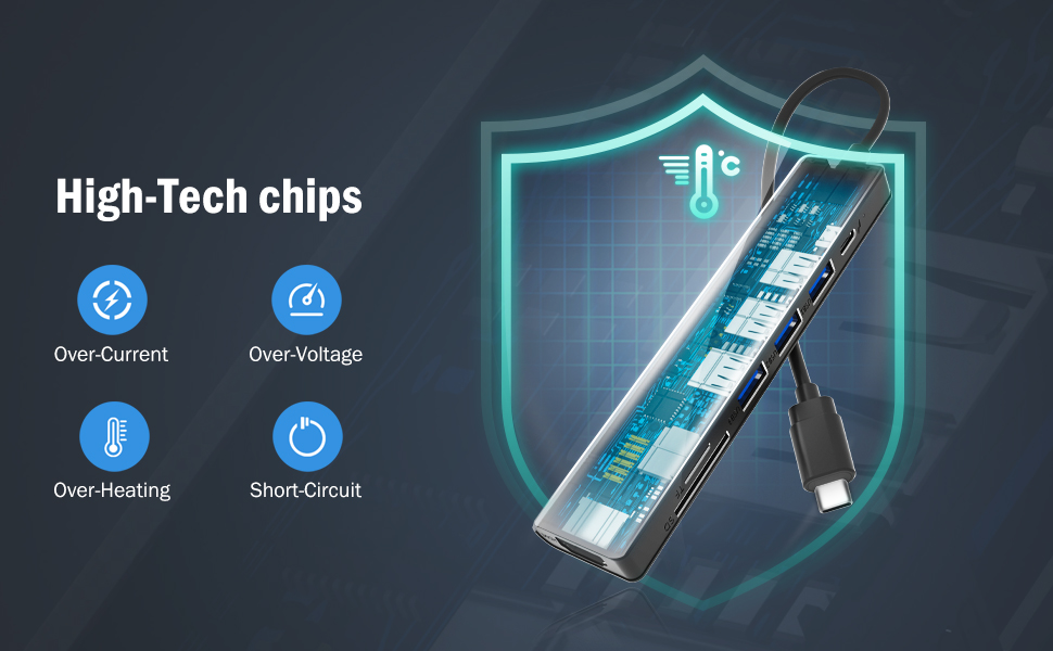 Lemorele Док-станція USB C хаб 11 в 1: 2*HDMI 4K, 3 USB 3.0/2.0, VGA, PD 100W, Audio, SD/TF, для Windows, MacBook, Dell, HP, Lenovo, Surface