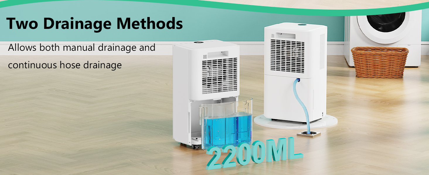 Електричний осушувач повітря 12л/день - тихий, з 3 режимами, таймером, автоматичною відтайкою та енергозбереженням для дому, квартири, підвалу