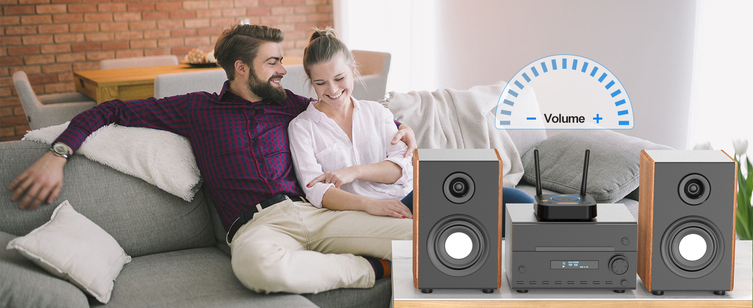 1Mii Bluetooth 5.1 Аудіо Адаптер з Низькою Затримкою aptX, 3D Surround, для Підсилювачів, Ламп, RCA AUX, Оптичний, Коаксіальний