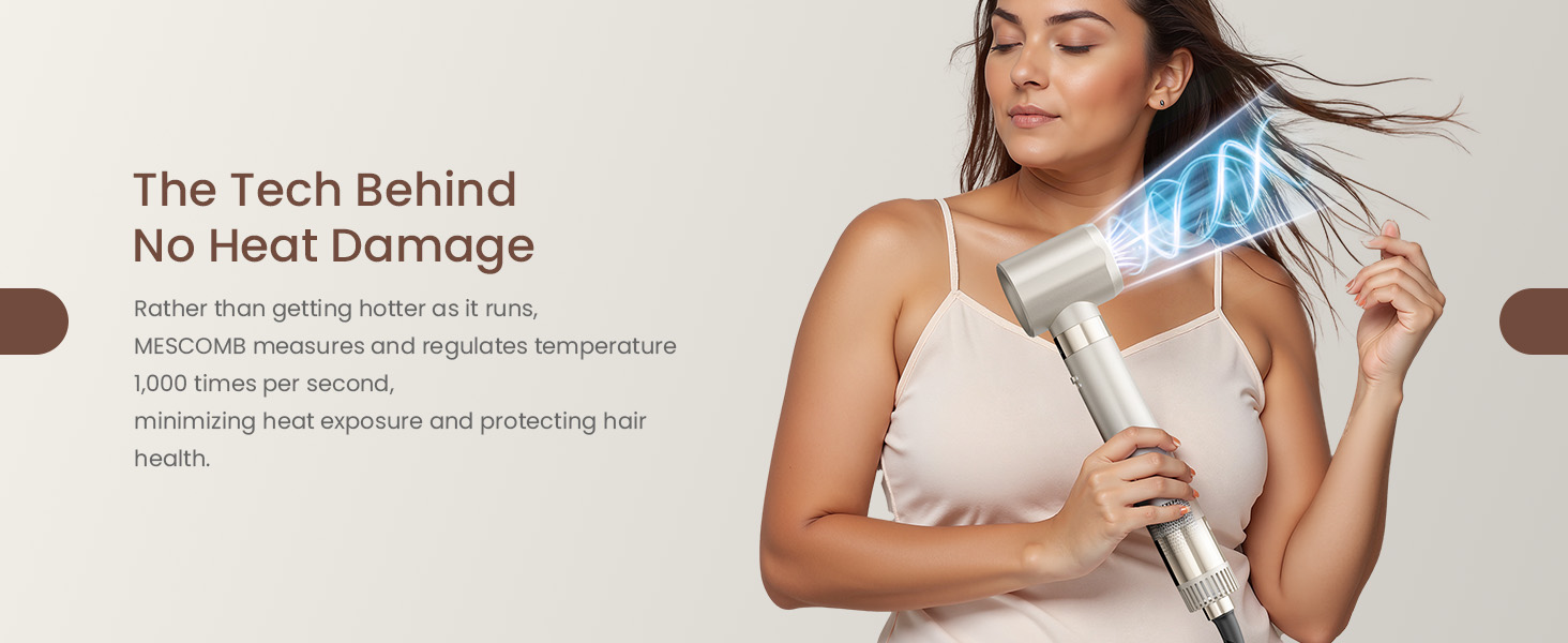 5-в-1 Airstyler: Іонний фен, локони, об'єм та випрямлення без шкоди для волосся | Легкий, для дому, Champagner Gold