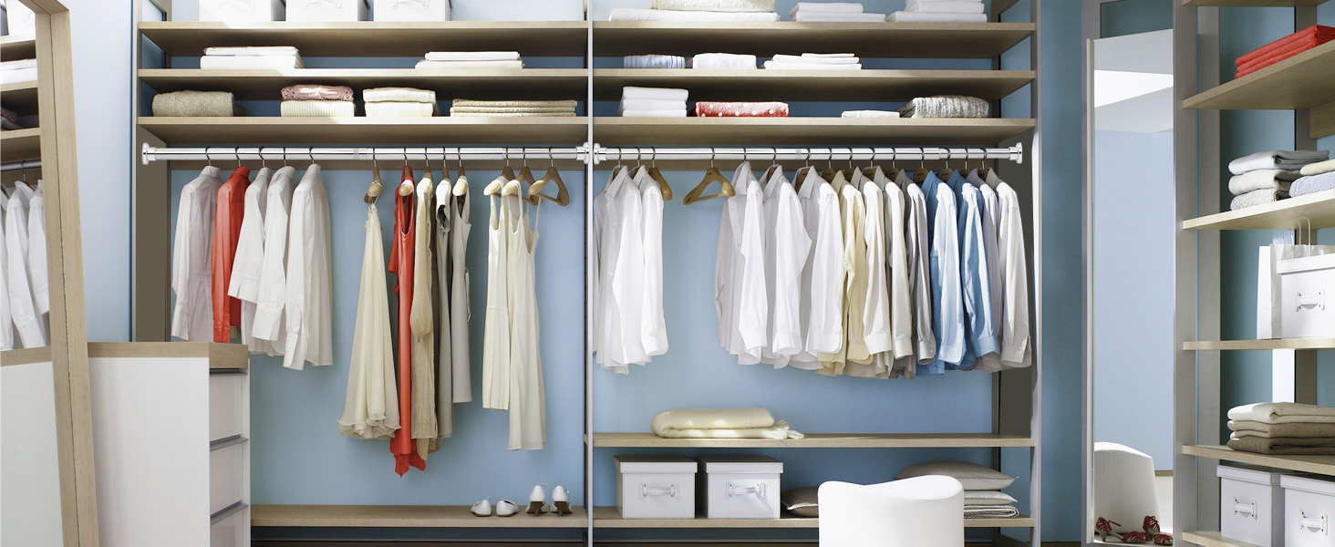 Штанга для душу з нержавіючої сталі без свердління, телескопічна, 70-195 см, срібна