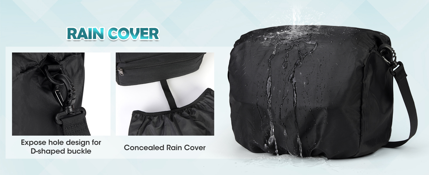 Сумка для камери RAINSMORE для DSLR/SLR з дощем. Сумка для фотографів, об'єктивів та аксесуарів. Чорний колір