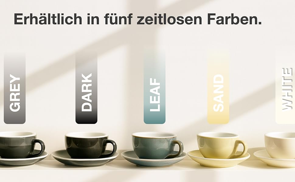 Набір кавових чашок Barista Pro Cappuccino 200мл - 4 шт. Преміум якість, ручна робота, з підставками. Кераміка Steingut.