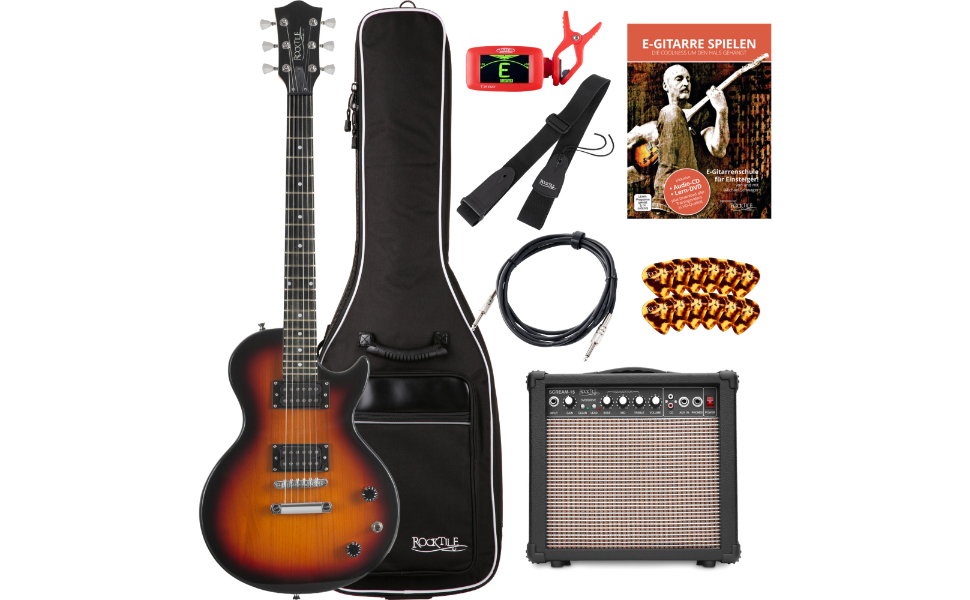 Rocktile L-100 SB Стартовий набір електрогітари Sunburst, Rocktile