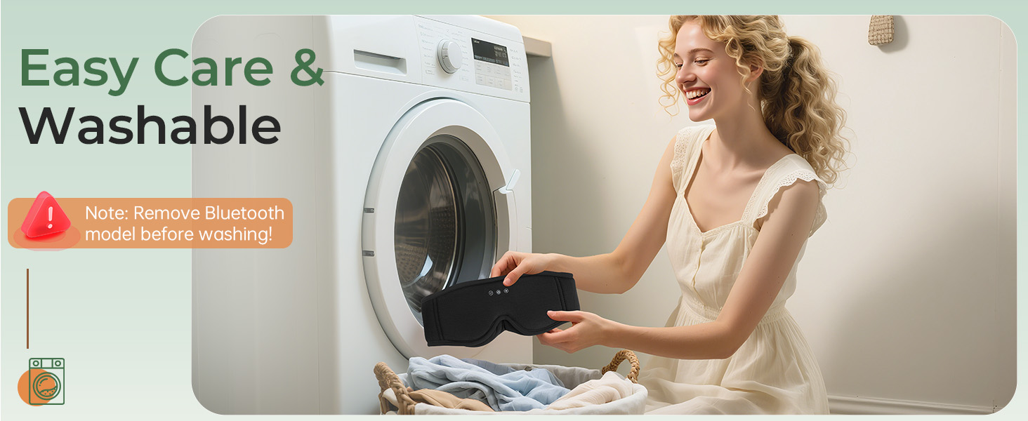 Сплющена маска для сну Musicozy з навушниками, бамбукова тканина, Bluetooth v5.4, 3D дизайн, для тих, хто спить на боці, з мікрофоном, чорна