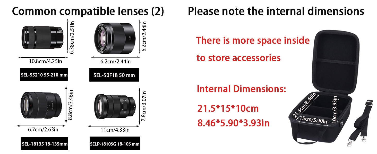 Чохол для камери Sony Alpha 6000/6300/6400/6500/6700, чорний, Aenllosi