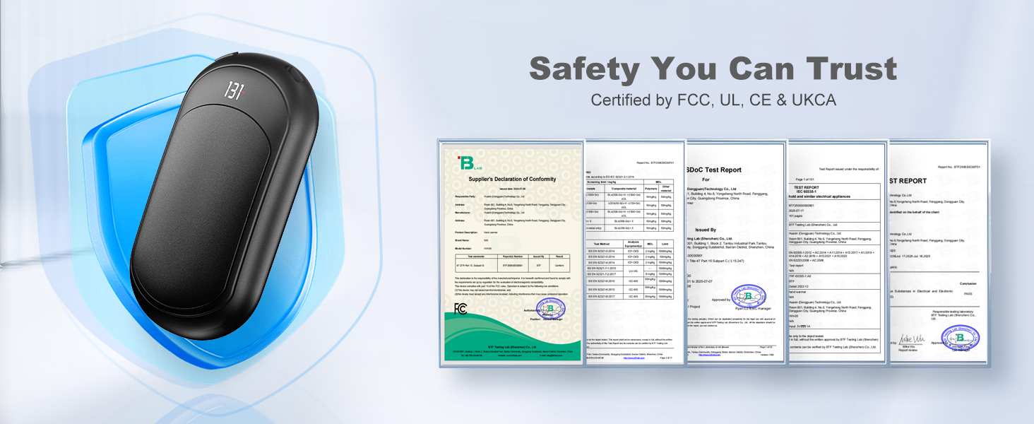 Електричний грілка для рук Macchiatto 2 шт., багаторазовий, 3200mAh, 3 рівні нагріву, до 55°C, чорний