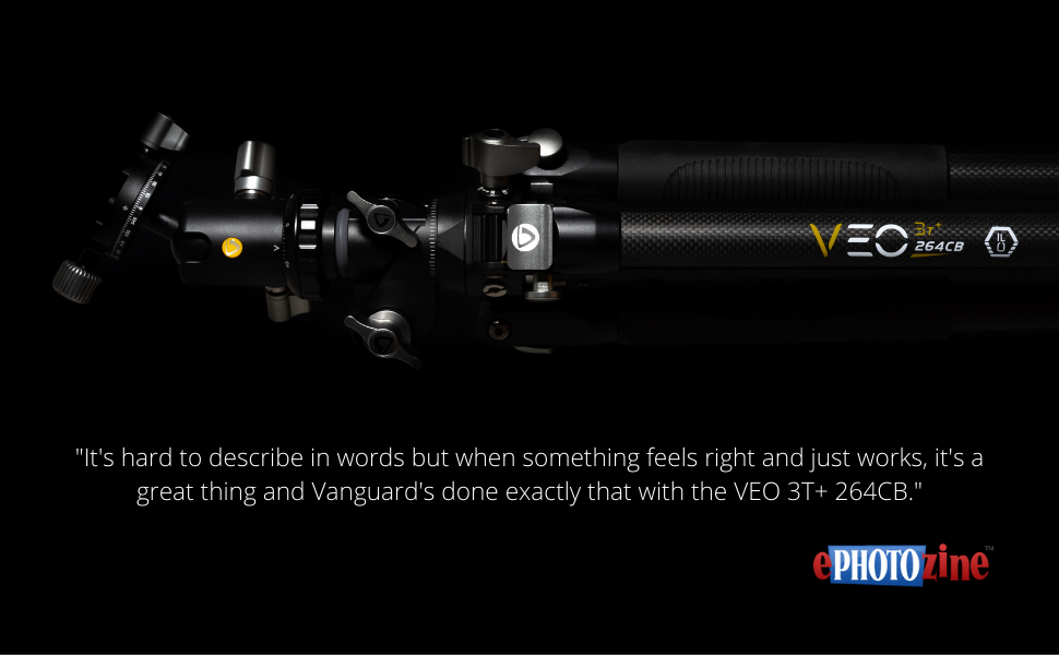 Тринога Vanguard VEO 3T+ 234AP з відкидною центральною колоною та 3D-головкою, 23мм, дорожній штатив