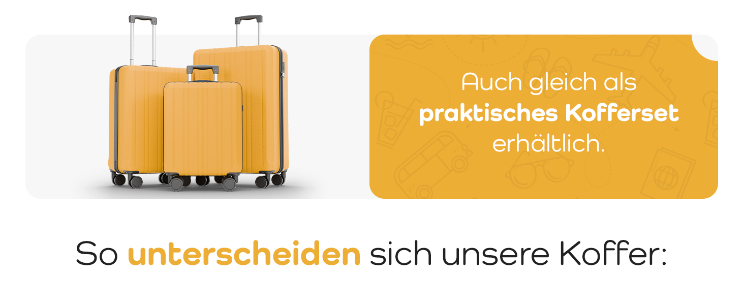 Чемодан великий 100L з TSA замком, жорсткий корпус, подвійні колеса, валіза на колесах (77см, гірчичний)