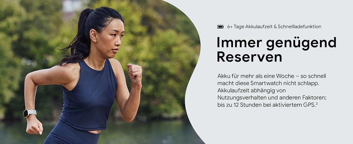 Розумний годинник Fitbit Sense 2 – фітнес-трекер з GPS, EKG та аналізом сну – сумісний з Android/iOS – колір Nebelblau (туманно-блакитний)