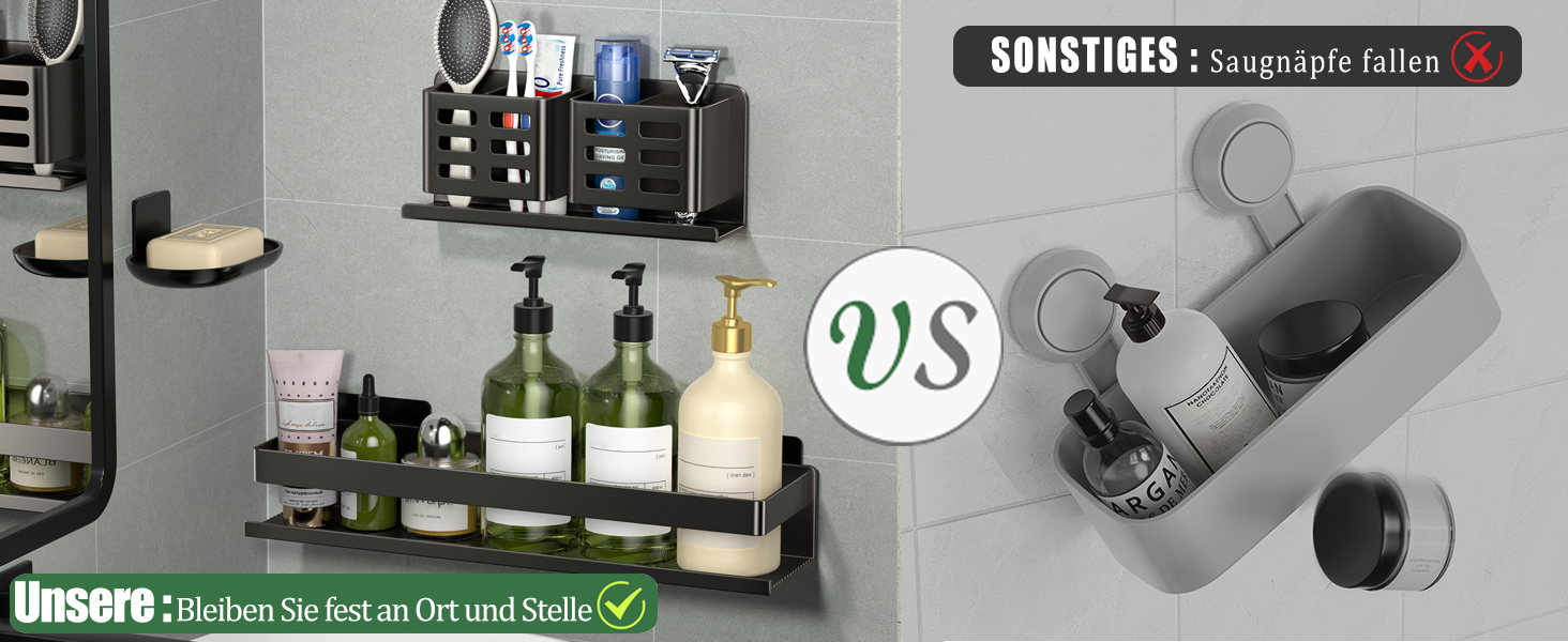 Алюмінієвий кухонний органайзер для ванної кімнати, 30 см, набір 2 шт, кріпиться на стіну, самоклеючий, 3-частинний набір - 40 см