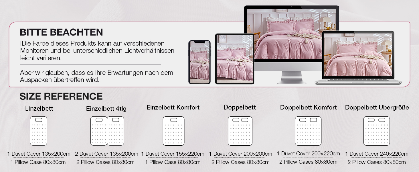 Комплект постільної білизни Lekesky 135x200 (4 частини) - сірий, з квітковим візерунком, мікрофібра, поліестер