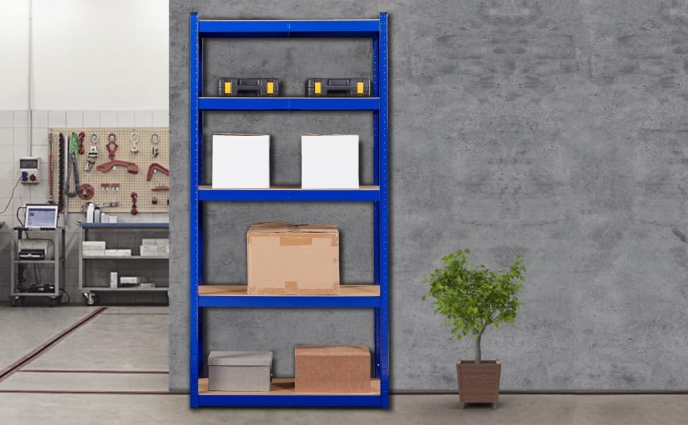 Arebos Heavy-Duty 2-Tier Shelf - 180x90x40cm - 875kg Capacity