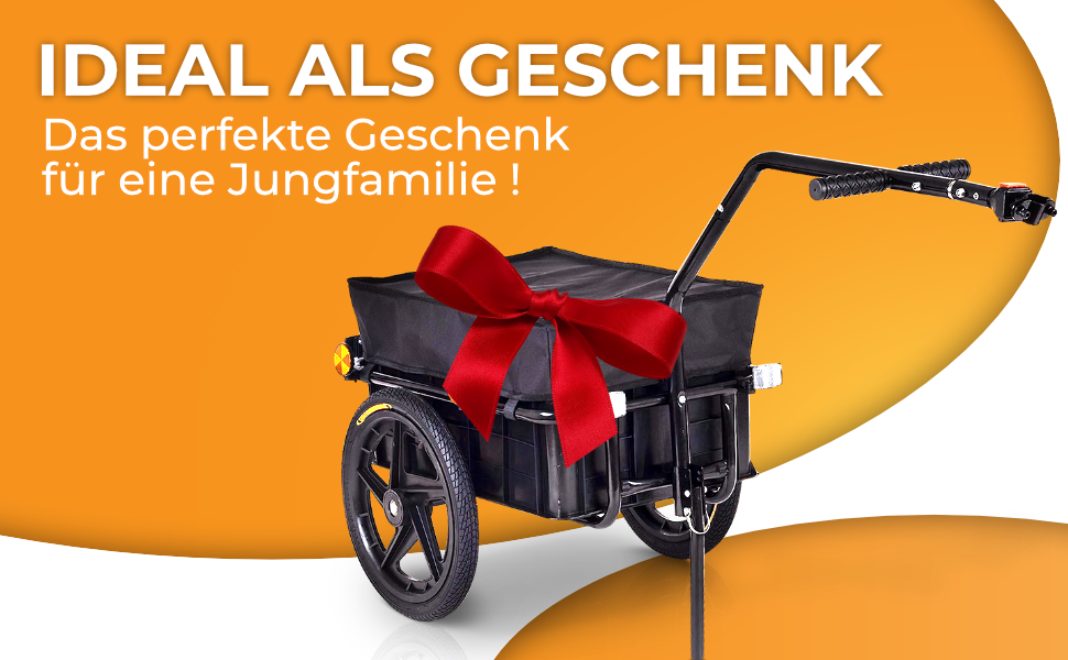 Причіп для велосипеда SAMAX 70 літрів / 60 кг, вантажний, з кріпленням, чорний