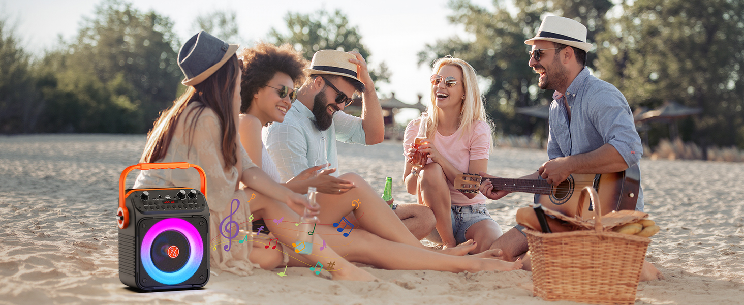 Караоке машина з 2 мікрофонами для дорослих та дітей, Bluetooth, підсилювач, портативна караоке-система, подарунок HWWRT35-T