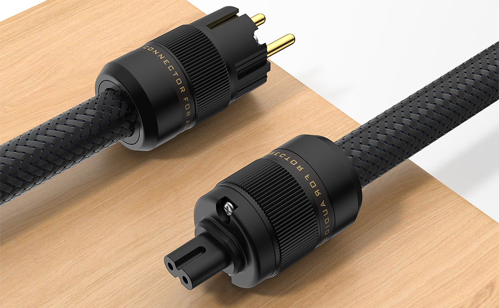 Hi-Fi мережевий кабель Tertullus High End C7 для аудіо-обладнання, штекер Schuko - C7, 1м (P104-c7)