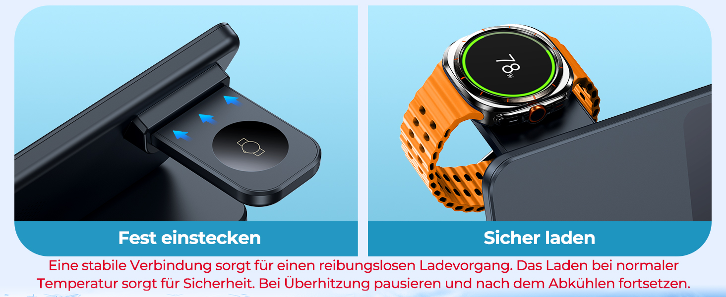 Бездротова зарядка EGV 3-в-1 для Samsung Galaxy S25 Ultra/S24/S23, Z Fold/Flip 7/6, Buds, Watch Ultra/8/7, знімний адаптер, чорний