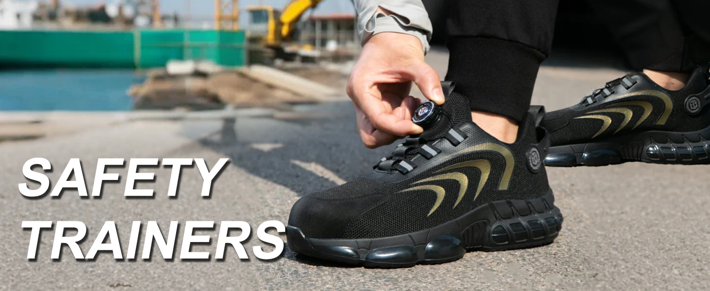 Черевики безпеки для чоловіків та жінок, легкі та дихаючі з повітряною подушкою, 40 EU