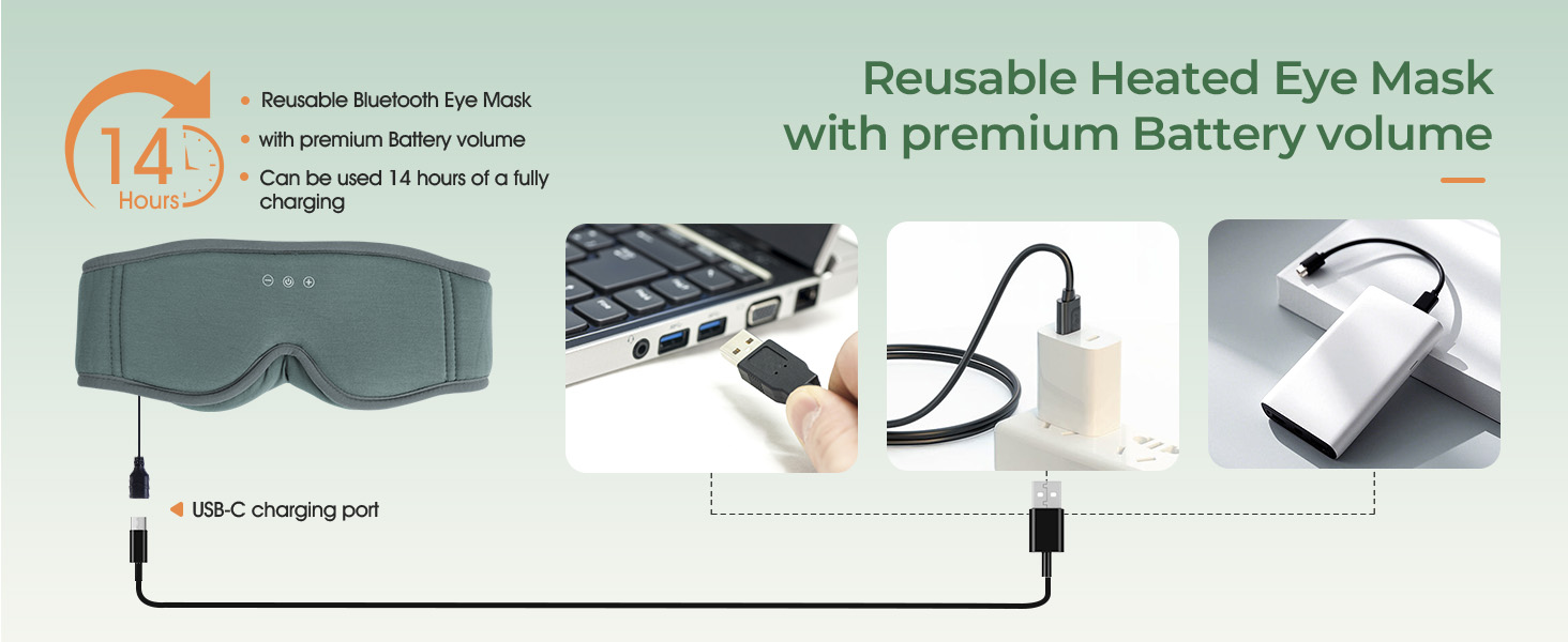 Сліп-маска з навушниками MUSICOZY з бамбука та бавовни, Bluetooth v5.4, 3D, для тих, хто спить на боці, з мікрофоном, сірий колір