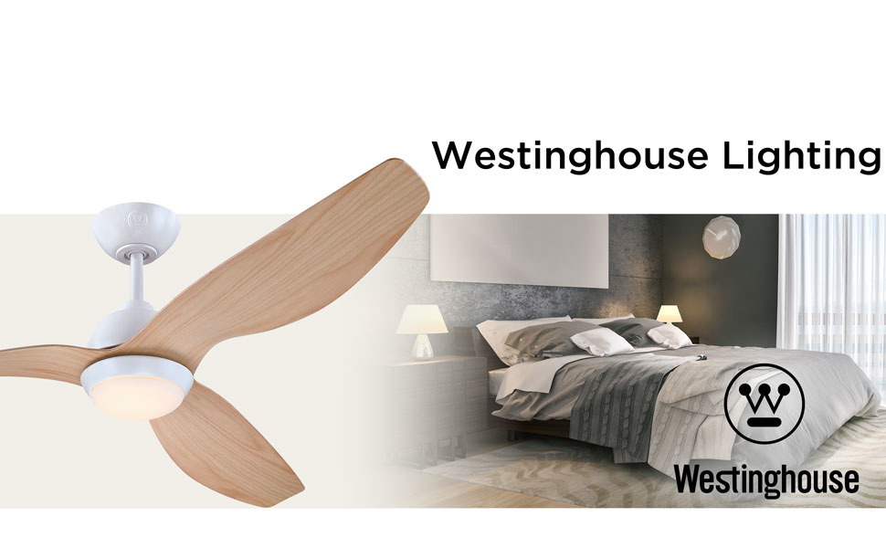 Стельовий вентилятор Westinghouse Magnolia 132 см з LED освітленням та пультом ДК, білий матовий, DC-мотор