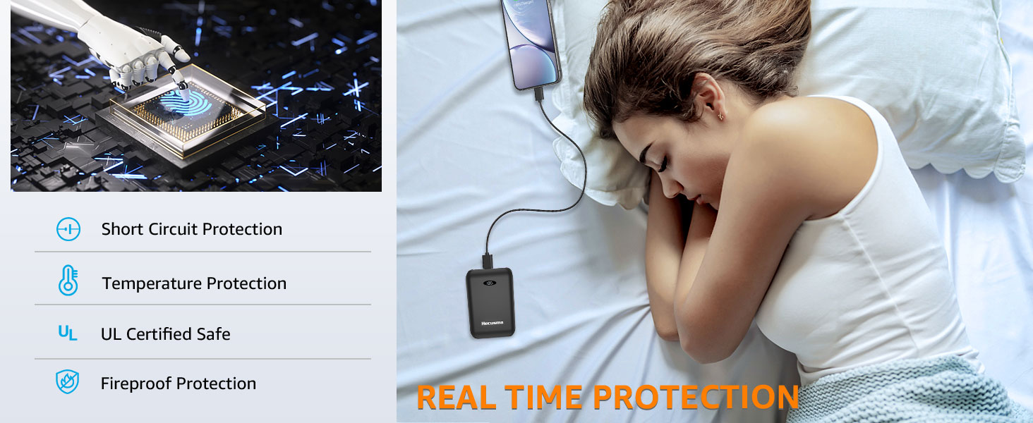 Powerbank для підігрівальної жилетки 5V 3A 12000mAh USB, сумісний з Techstuph, vapesoon, burngogo (не для жилеток 7.4V/12V DC), чорний