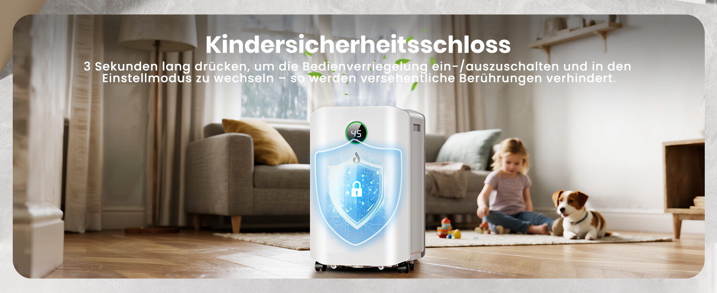 Електричний осушувач повітря 20л/день з цифровим дисплеєм, таймером та підключенням до каналізації. Для квартири, підвалу, вітальні.