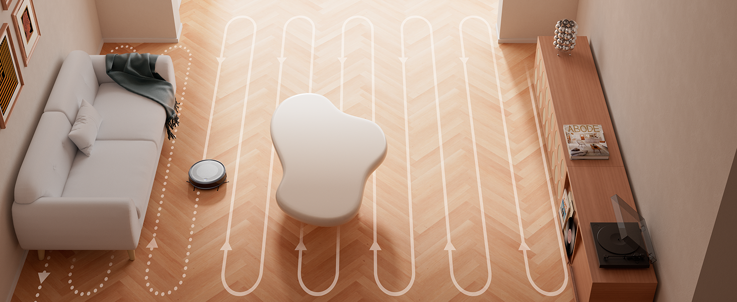 Робот-пилосос LEFANT M310 сірий: потужність 4500Pa, 180 хв роботи, Wi-Fi керування, для тварин та твердих поверхонь