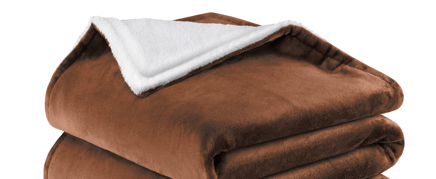 Плед KESSER® з м'якого флісу та шерпи, 220 x 240 см (XXL), теплий та затишний, для дивана або ліжка