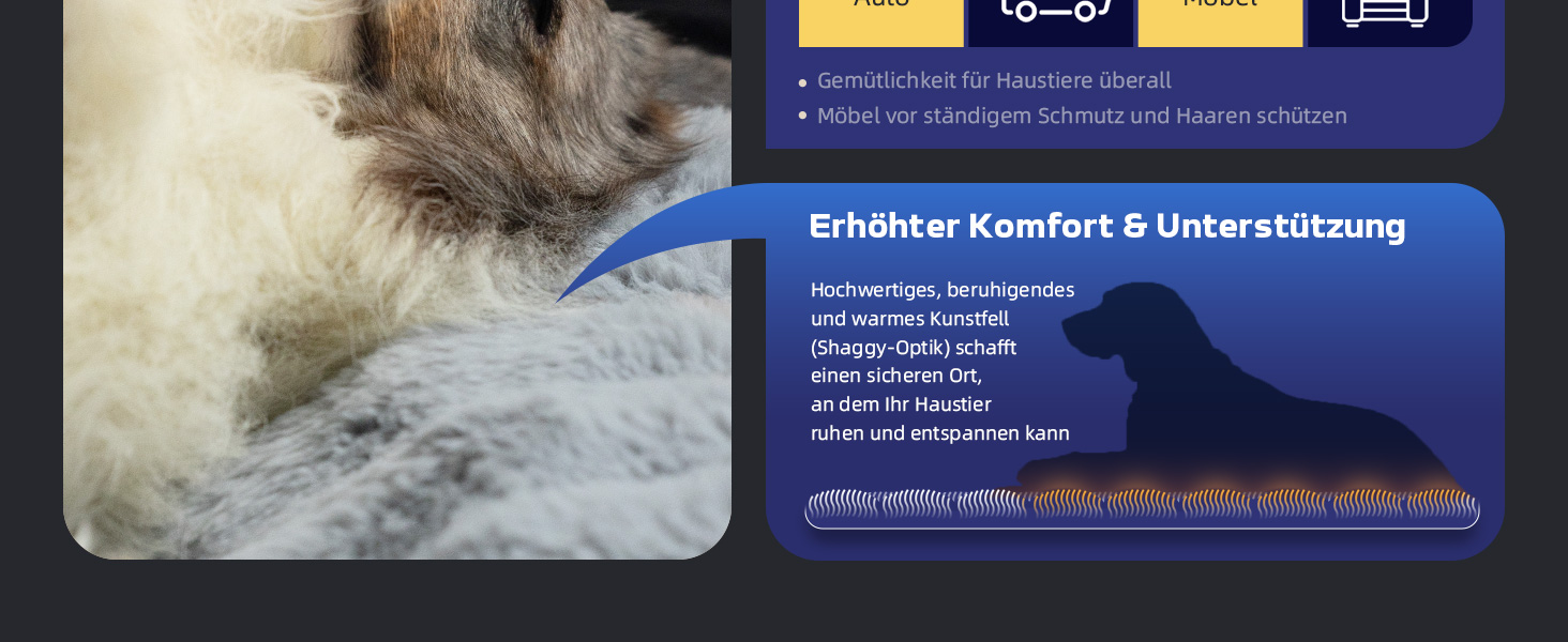 М'яка килимок-підстилка для собак Mora Pets: неслизька, тепла, сіра, 76 x 48 см