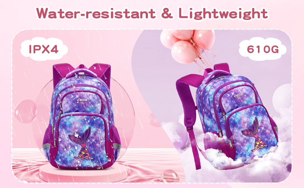 Дитячий рюкзак Cusangel для дівчаток та хлопчиків, ергономічний, регульований, водонепроникний, з нагрудним ременем - рожевий з серцем