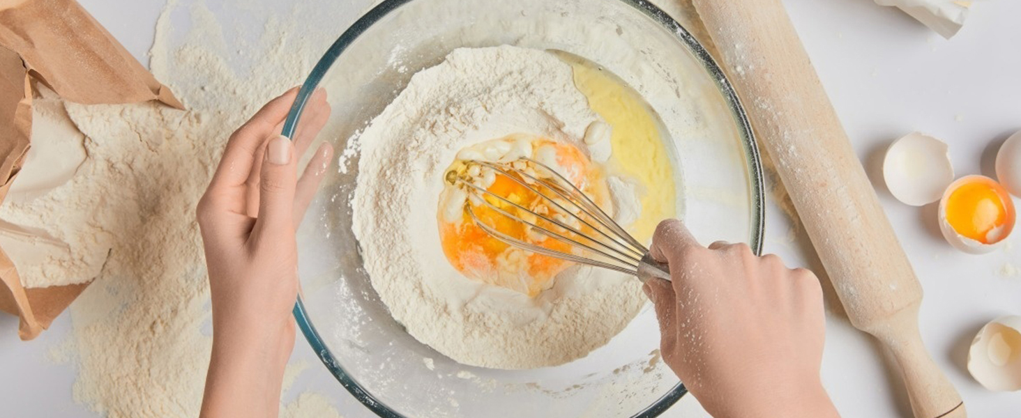 Набір вінчиків з нержавіючої сталі, 3 шт. (8', 10', 12') для приготування, збивання та змішування