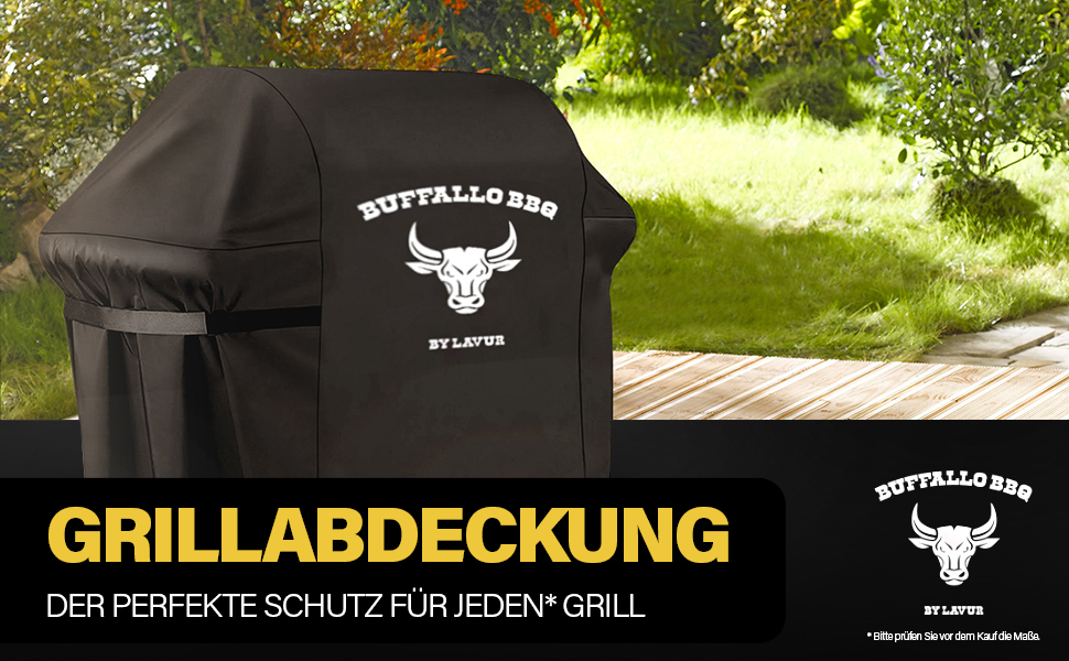 Чохол для гриля Buffalo BBQ, водонепроникний, вітростійкий, преміум оксфорд, універсальний для газових і круглих грилів