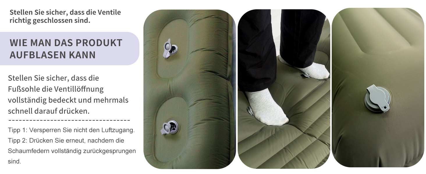 Килимок для кемпінгу Isomatte Origin самонадувний 2 особи, 14 см, армійний зелений