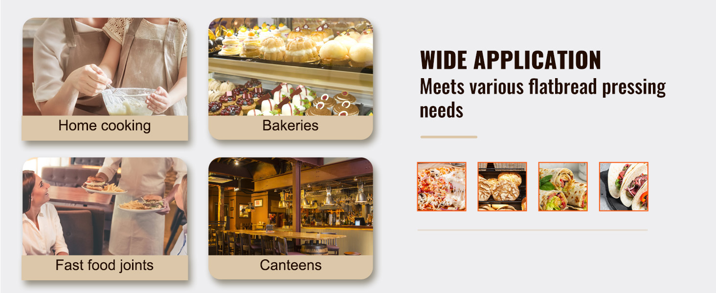 Пресс для тортилій VEVOR, 20 см, з чавуну, для приготування тако, з 100 шт. паперу для випікання, чорний