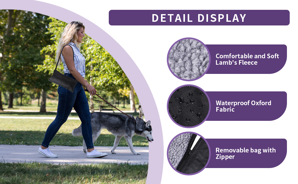 Водонепроникна килимок для собак та котів 95x65 см, складаний, для подорожей та дому