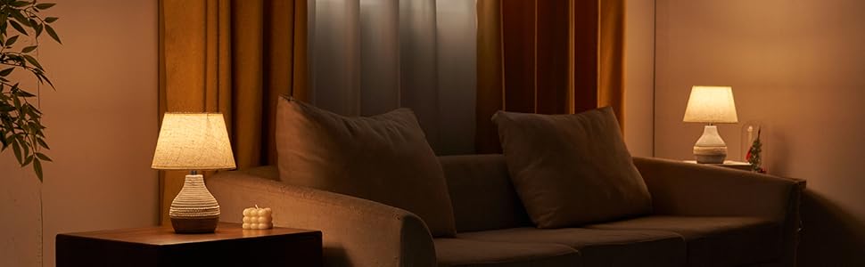 Бездротова керамічна настільна лампа з таймером, димером, лляним абажуром, пультом дистанційного керування, акумуляторна, в стилі Mid Century Modern